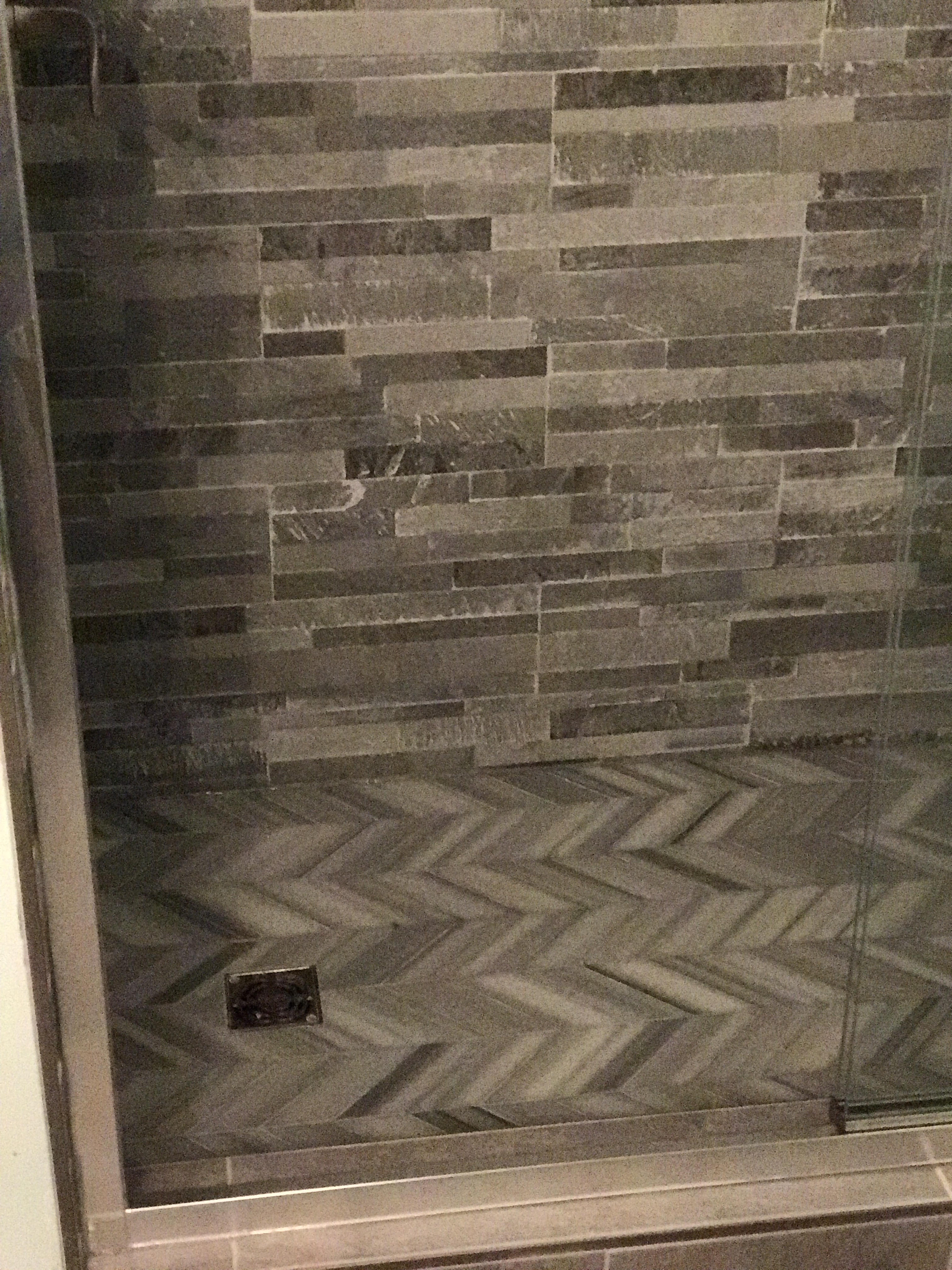 More shower tiles with two designs
