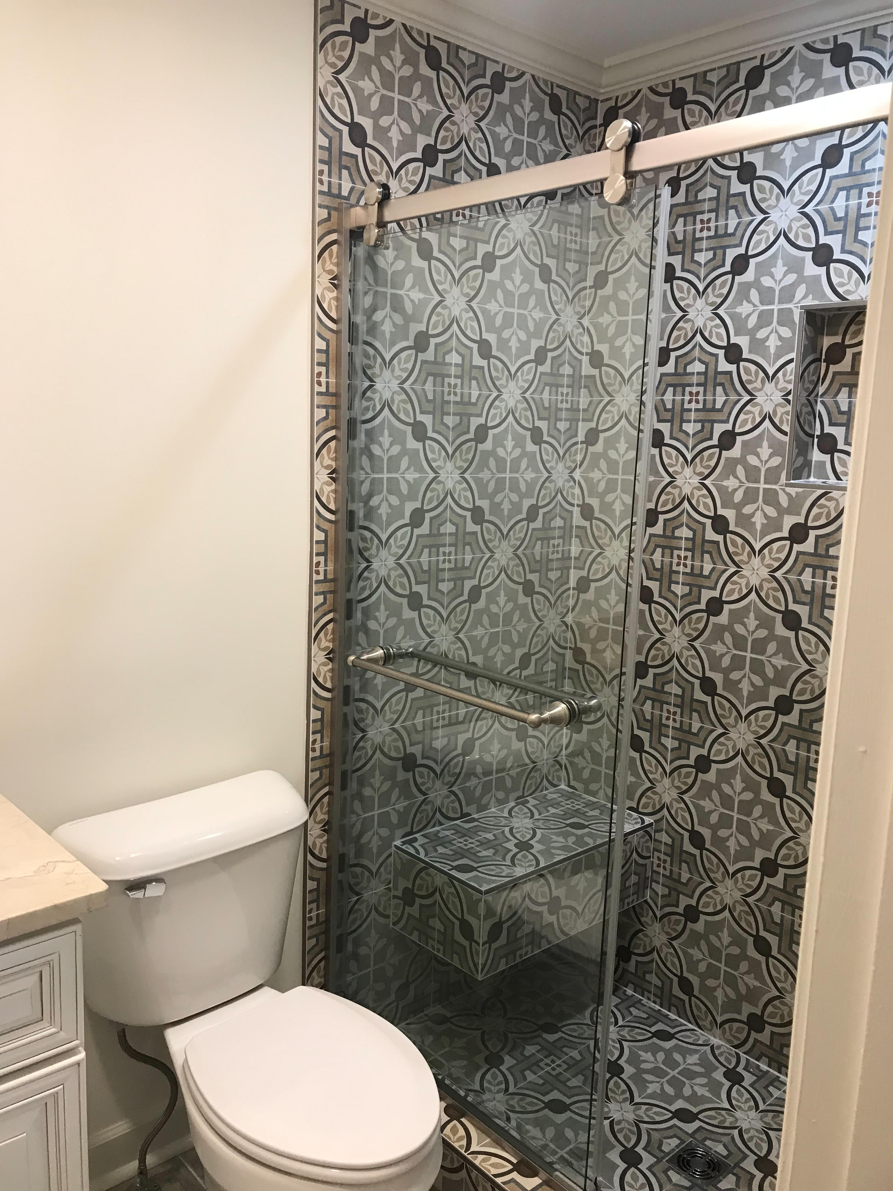 Another amazing custom tile design for shower